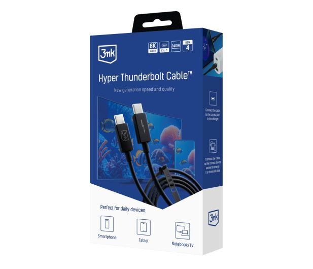3mk Hyper ThunderBolt Cable 240W - 1158010 - zdjęcie